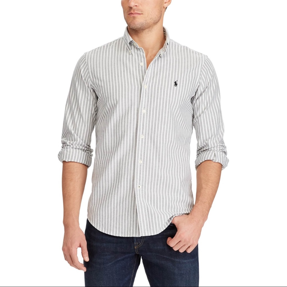 Ralph Lauren NWT SZ M Standard Stripe Oxford Shirt